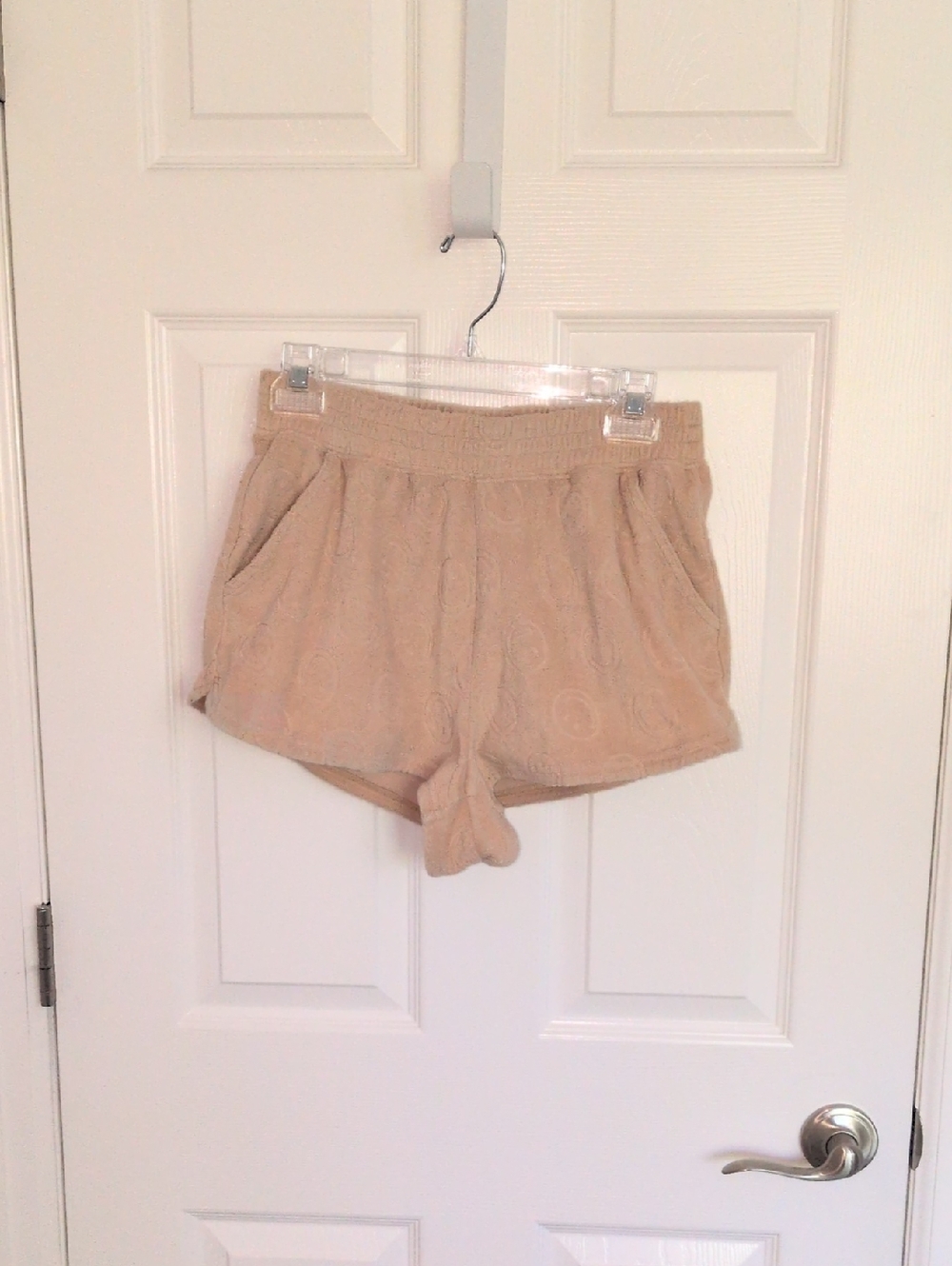 Offline By Aerie Tan Terrycloth Smiley Face Shorts - S